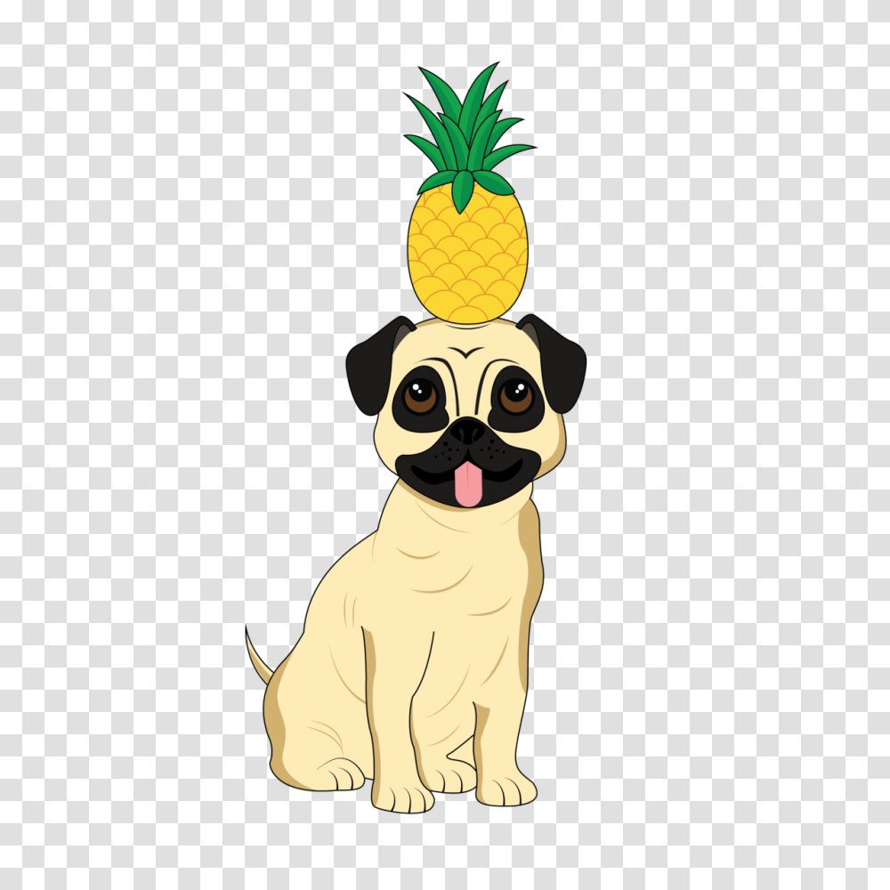 Pugs Pineapples Pugs And Pineapples, Plant, Fruit, Food, Snowman Transparent Png
