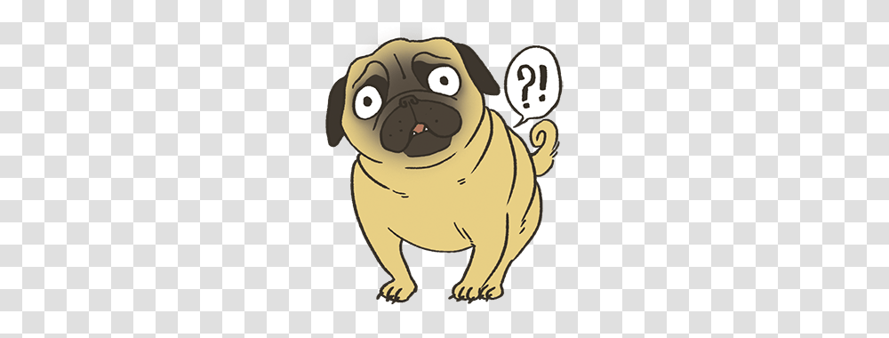 Pugsly Imessage Sticker On Behance Pug Desenhos, Dog, Pet, Canine, Animal Transparent Png