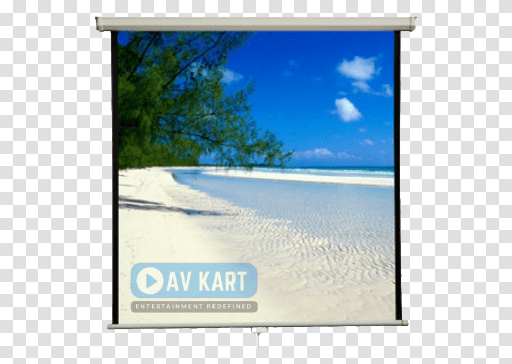 Pull Down Projection Screen Beach Bahamas High Resolution, Land, Outdoors, Nature, Sea Transparent Png
