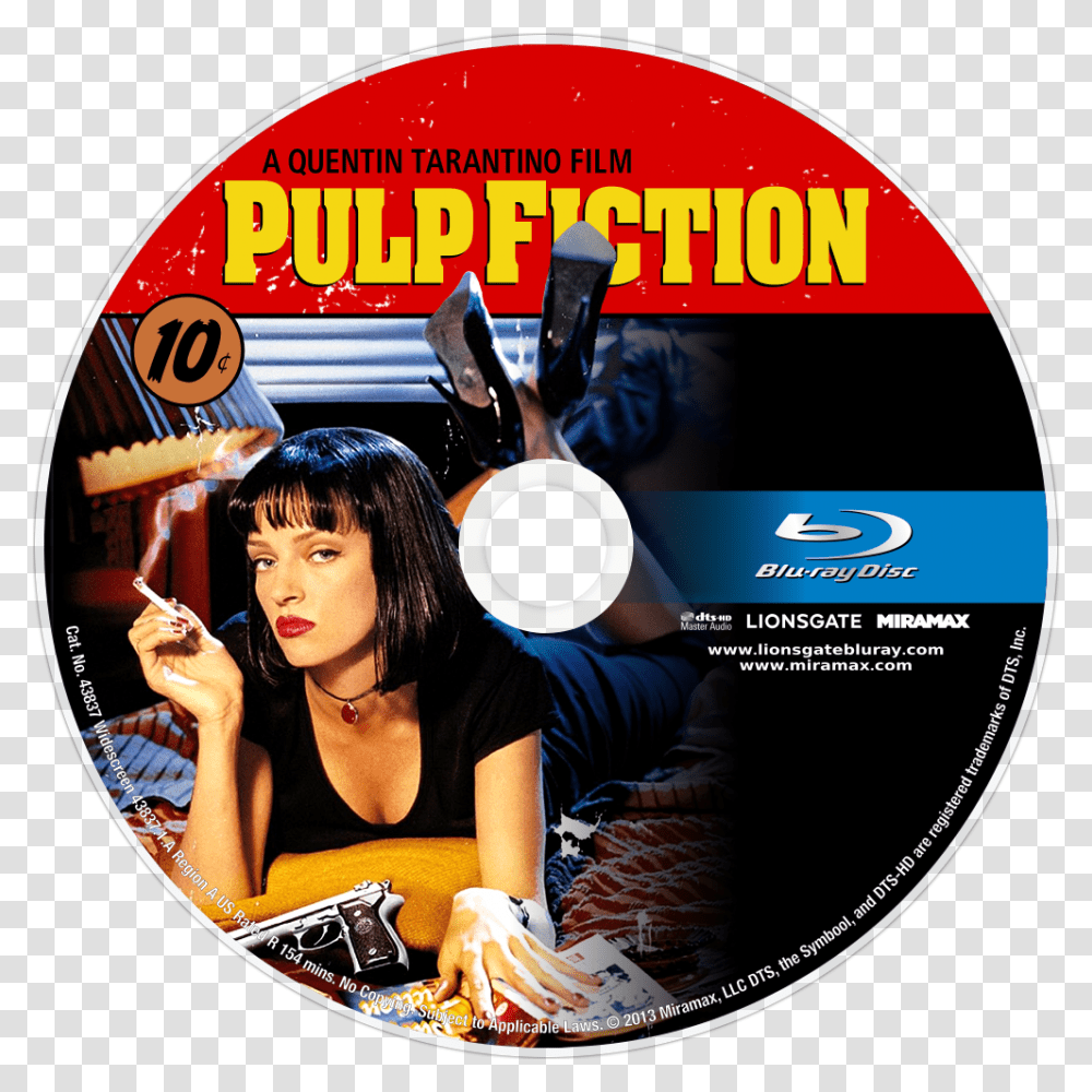 Pulp Fiction Dvd Cover, Disk, Person, Human Transparent Png