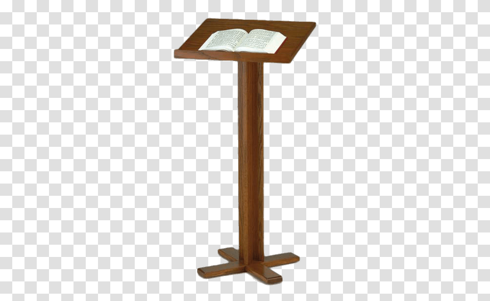Pulpit With Open Bible, Cane, Stick, Tool, Wood Transparent Png