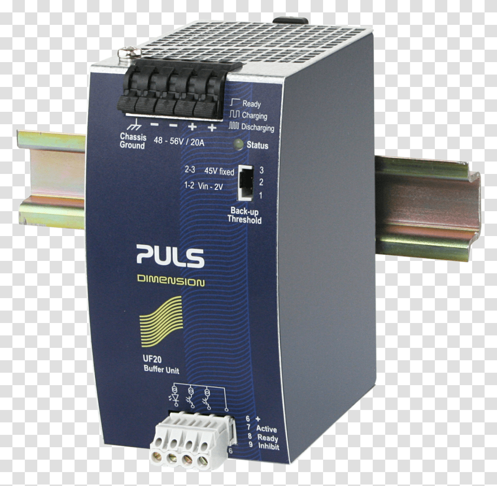 Puls Dimension Qs20 Power Supply, Electronics, Adapter, Electrical Device, Box Transparent Png
