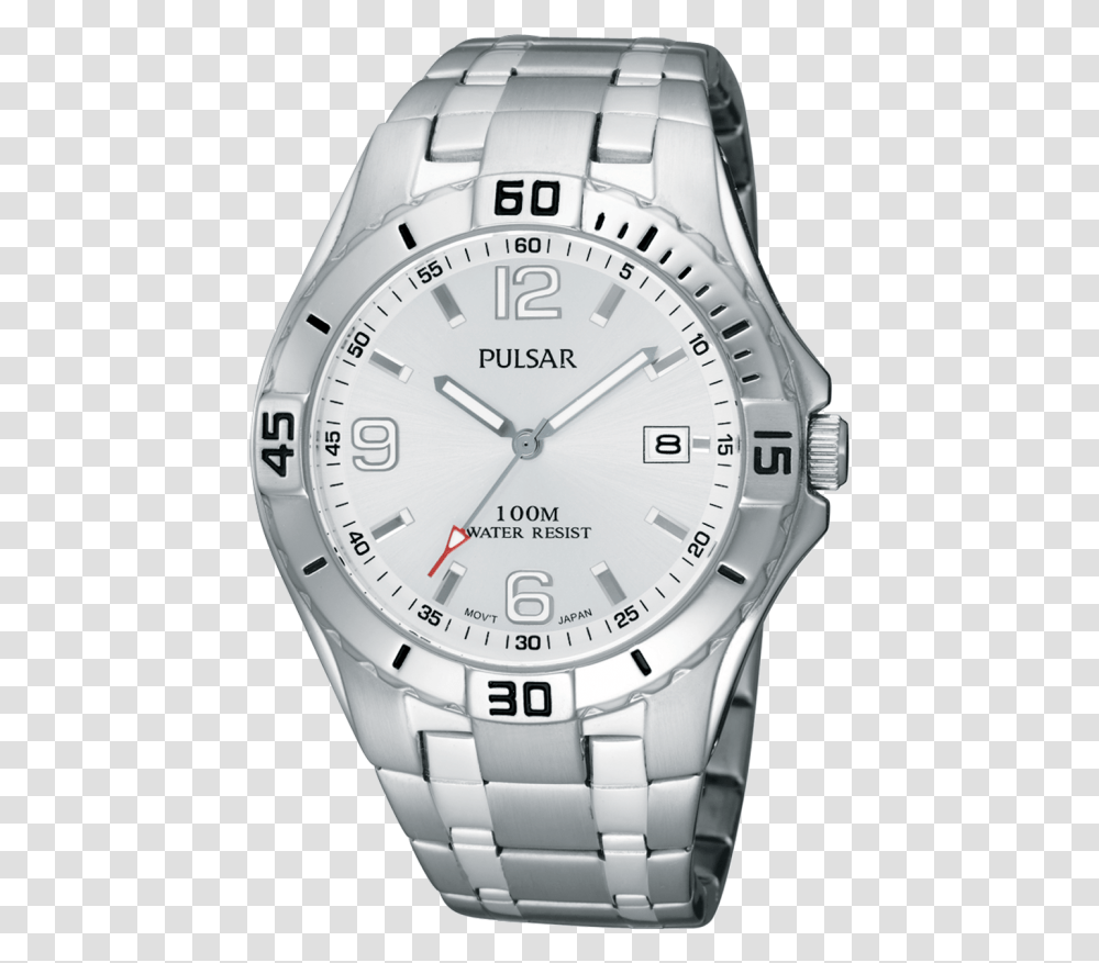 Pulsar Mens Pxh705 Mens Stainless Steel Pulsar Watches, Wristwatch Transparent Png