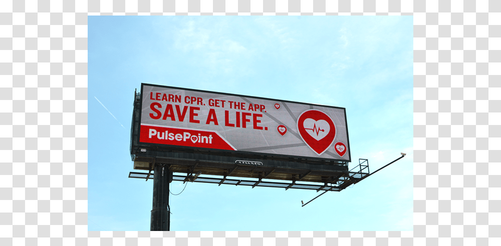 Pulsepoint Community Outreach Marketing Billboard Billboard, Advertisement, Label Transparent Png