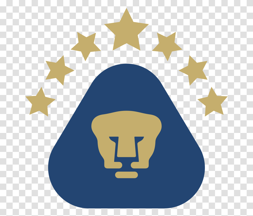 Puma Logo Clipart Dream League Soccer Red Stars In A Pumas Logo, Symbol, Star Symbol, Hand, Rug Transparent Png