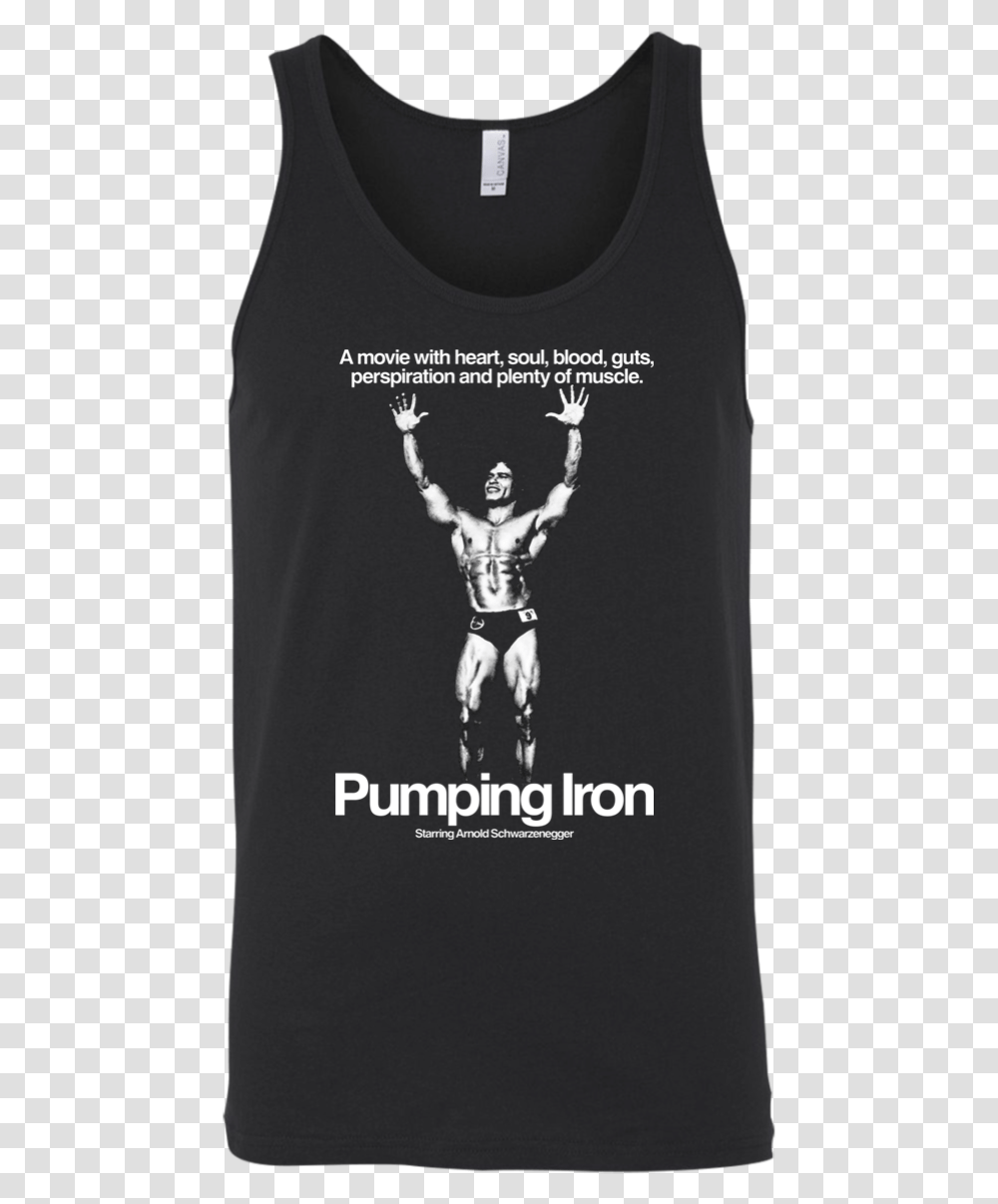 Pumping Iron Arnold Schwarzenegger Movie Fitness Weightlifting Pumping Iron Movie Poster, Apparel, Person, Human Transparent Png