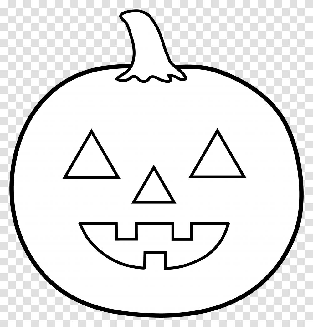 Pumpkin Black And White Clipart Kids Halloween Pumpkin Carving Templates, Recycling Symbol, First Aid, Star Symbol,  Transparent Png