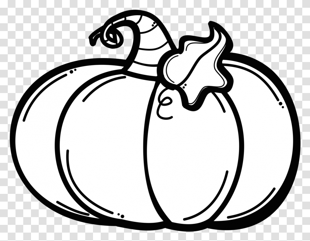 Pumpkin Black And White Pumpkin Clip Art Black And White, Food, Plant, Produce, Egg Transparent Png