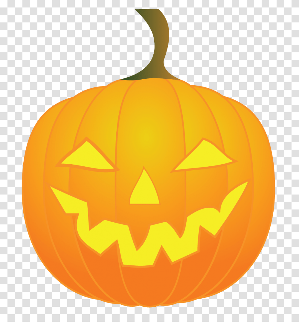Pumpkin Clipart Jack O Lantern, Plant, Vegetable, Food, Halloween Transparent Png