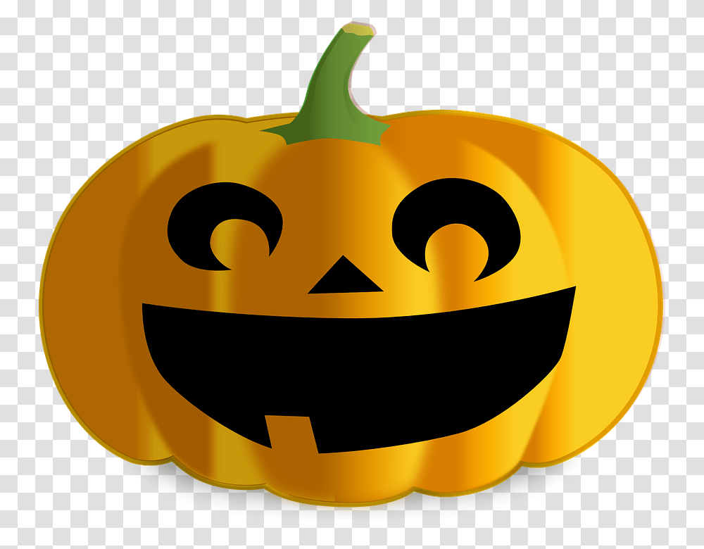 Pumpkin Clipart Jack O Lantern, Plant, Vegetable, Food, Halloween Transparent Png