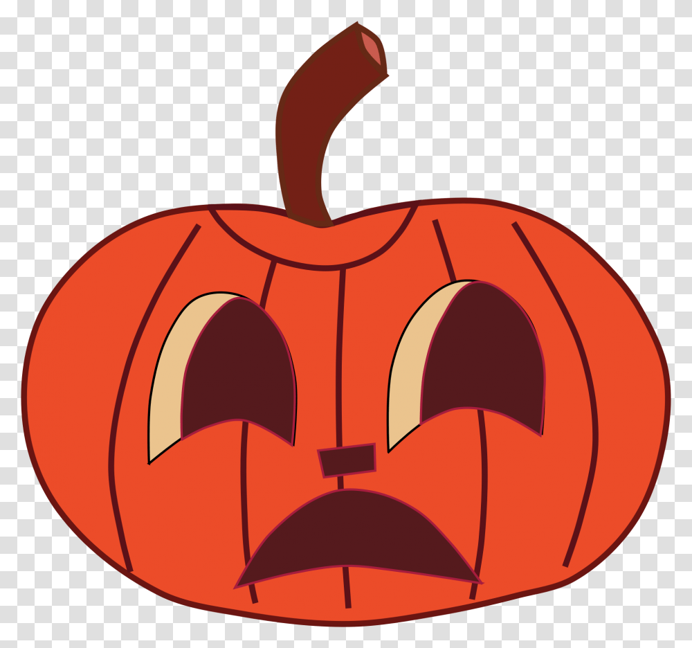 Pumpkin Clipart Pumpkin Face, Vegetable, Plant, Food, Halloween Transparent Png