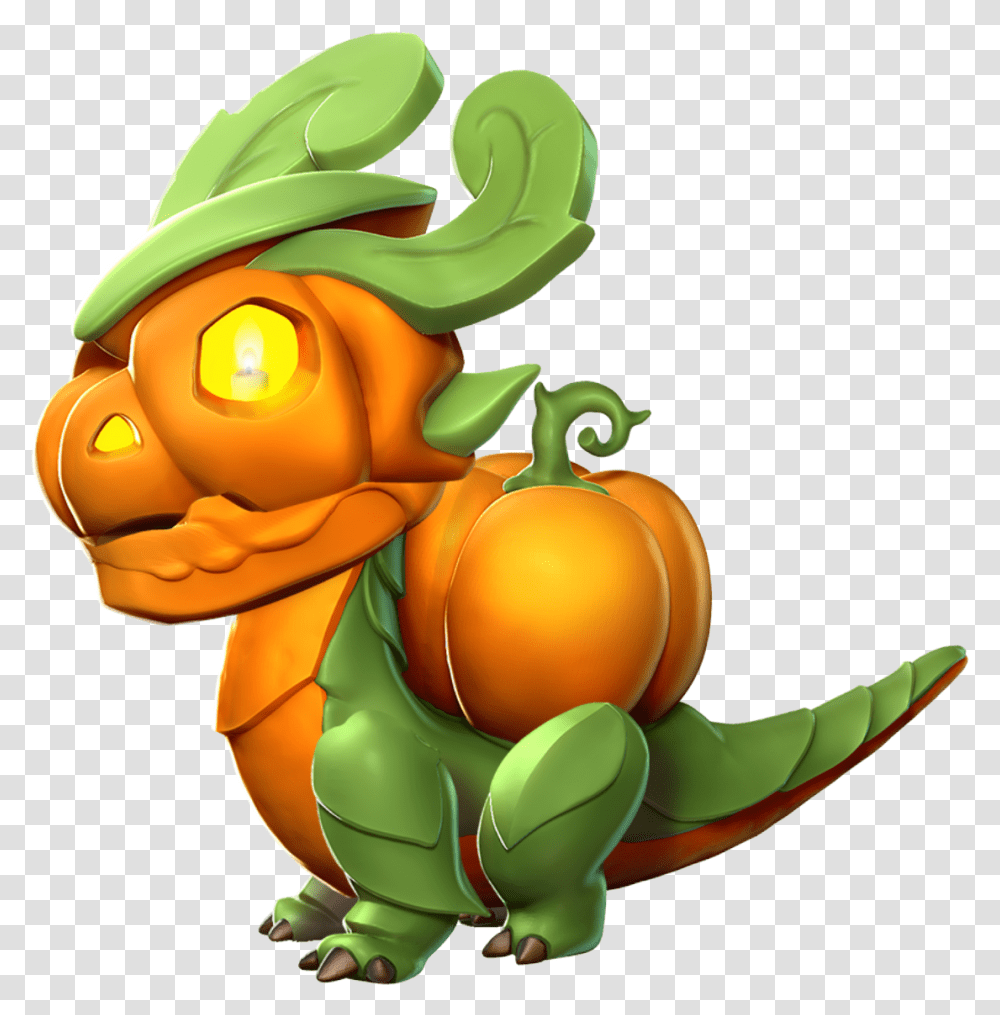 Pumpkin Dragon Baby Cartoon, Toy, Plant, Produce, Food Transparent Png