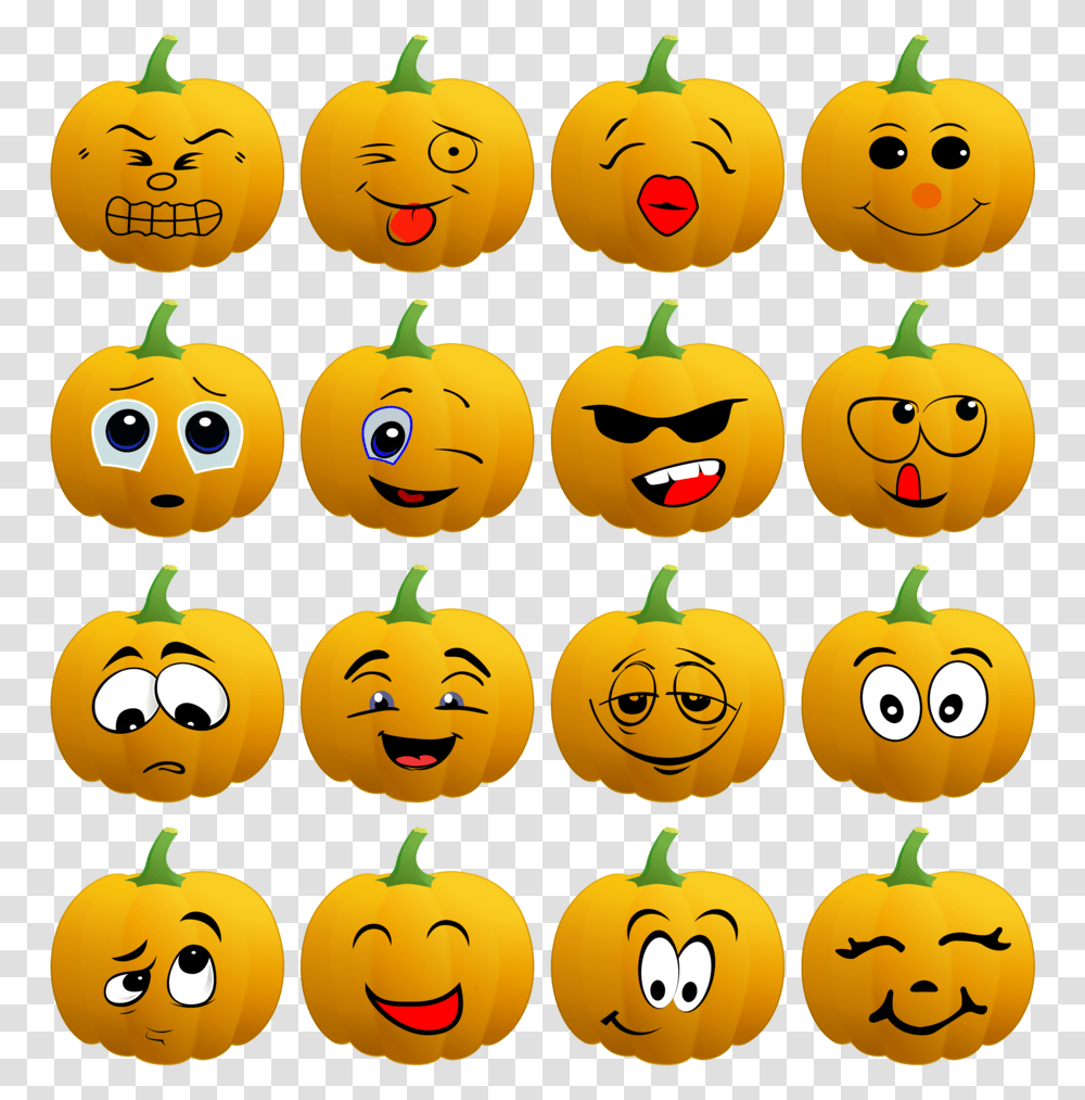 Pumpkin Emoji, Halloween, Plant, Vegetable, Food Transparent Png