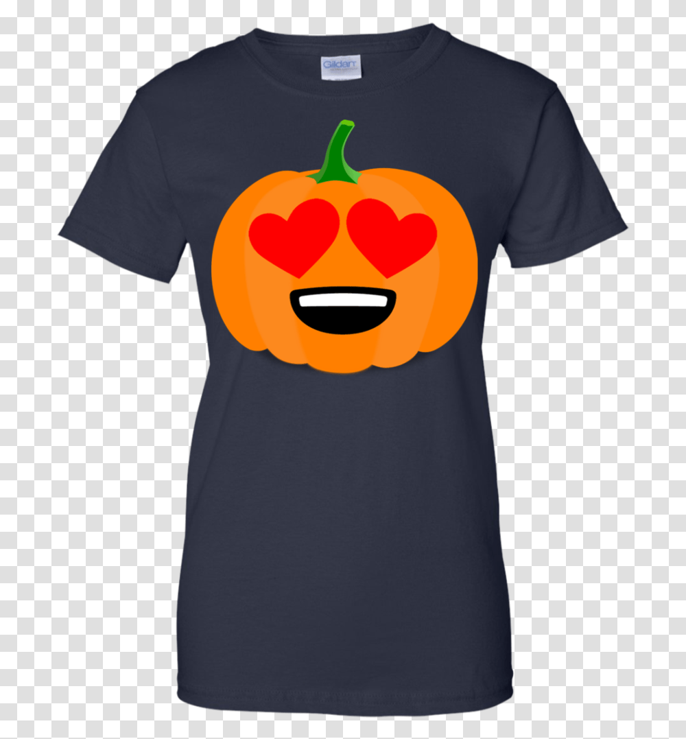 Pumpkin Emoji Heart Eyes T Shirt Amp Hoodie T Shirt, Apparel, Plant, Food Transparent Png