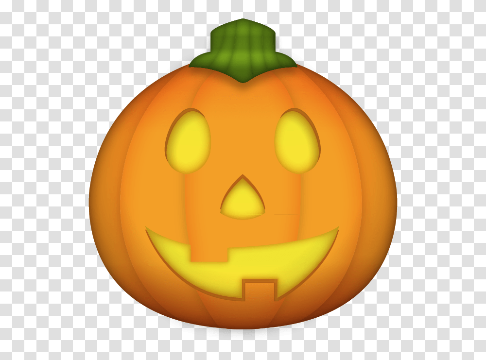 Pumpkin Emoji, Vegetable, Plant, Food, Halloween Transparent Png