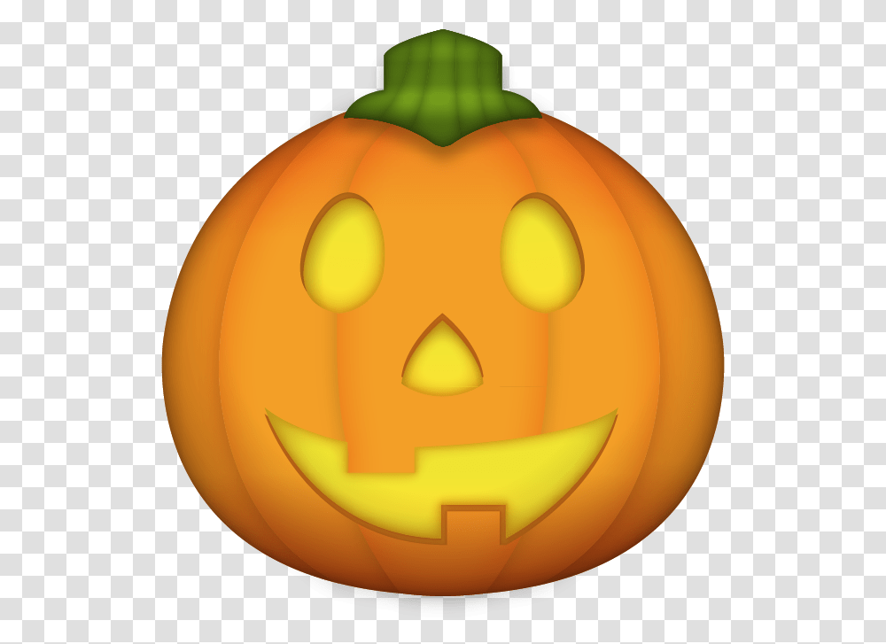 Pumpkin Emoji, Vegetable, Plant, Food, Halloween Transparent Png