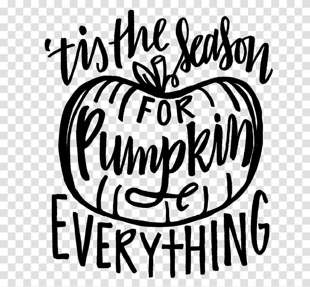 Pumpkin Everything Fall Clipart Black And White Quotes, Nature, Outdoors, Night, Outer Space Transparent Png