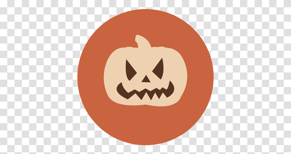 Pumpkin Face Circle Icon 1 & Svg Vector File, Plant, Food, Symbol, Recycling Symbol Transparent Png