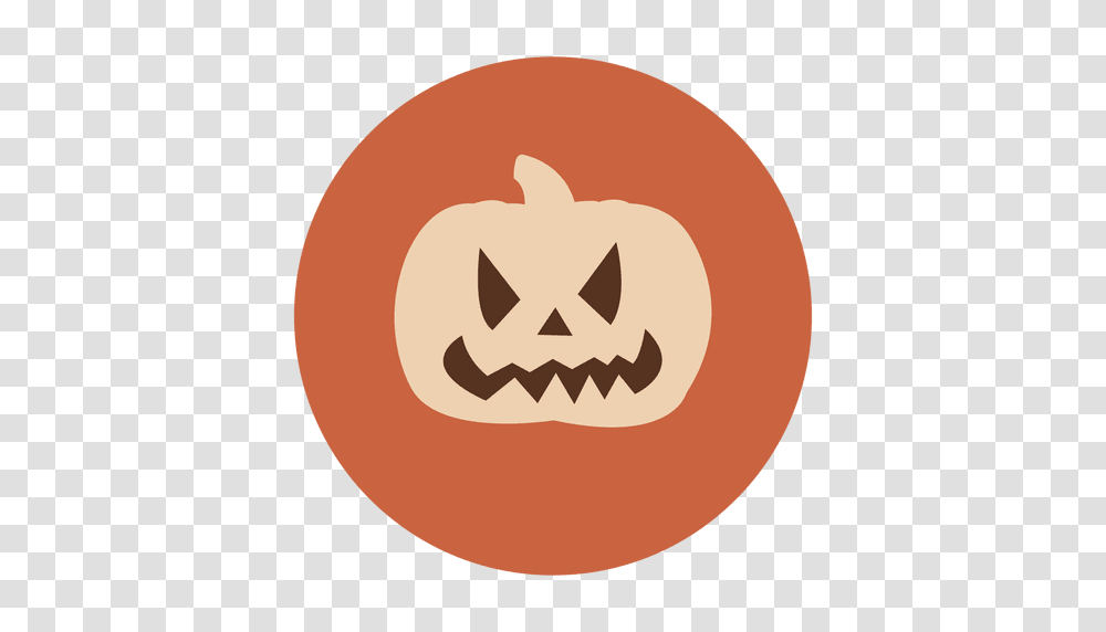 Pumpkin Face Circle Icon, Food, Recycling Symbol, Plant, Produce Transparent Png