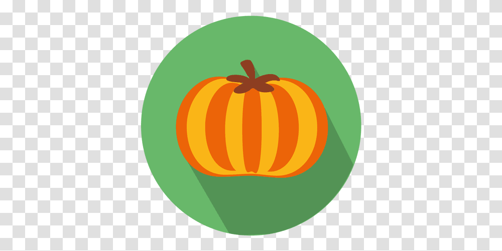 Pumpkin Flat Circle Icon & Svg Vector File Pumpkin In A Circle, Plant, Vegetable, Food, Produce Transparent Png