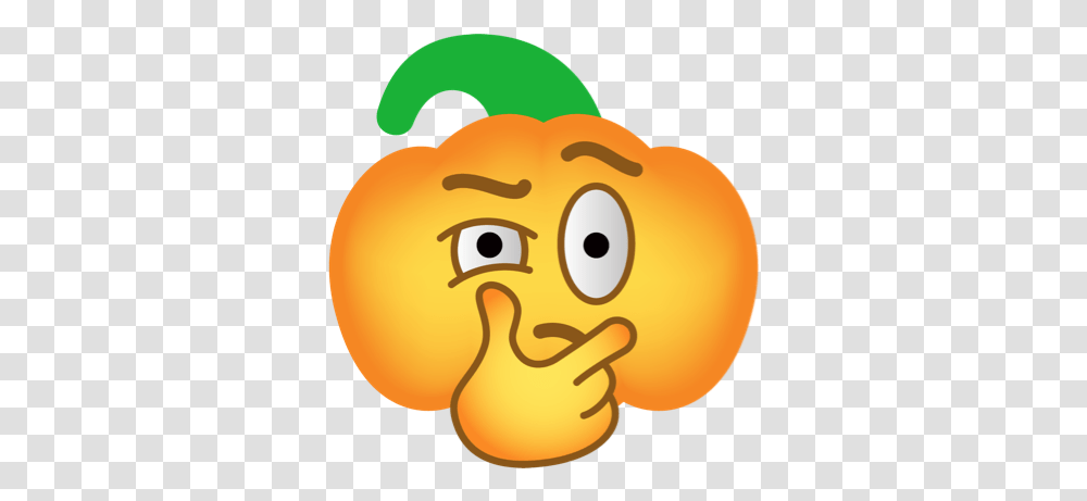Pumpkin Halloween Emoji Sticker 4 By Mua Con Clip Art, Animal, Bird, Plant, Fowl Transparent Png