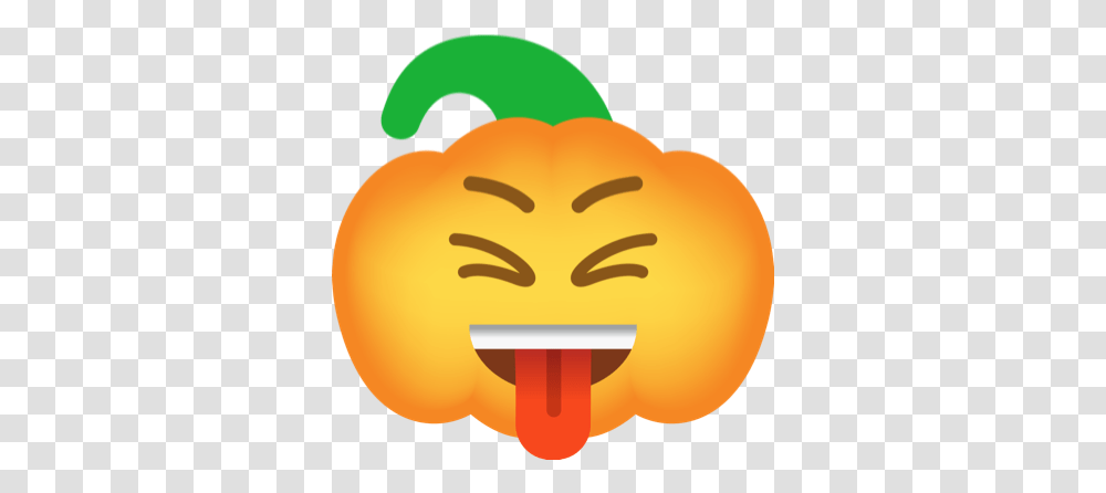 Pumpkin Halloween Emoji Sticker Happy, Plant, Food, Fruit, Citrus Fruit Transparent Png