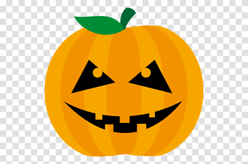 Pumpkin Halloween Orange Happy Free Vector Graphic On Pixabay Desenho De Abbora Halloween, Vegetable, Plant, Food Transparent Png