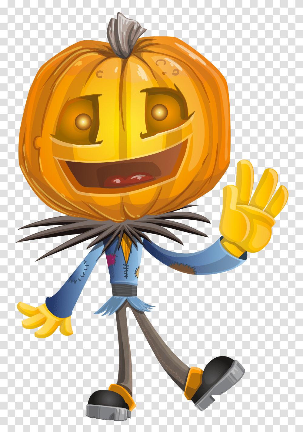 Pumpkin Head Clip Art Transparent Png