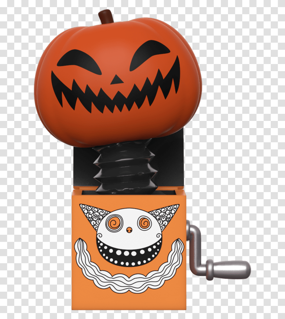 Pumpkin Jack In The Box Funko Pop Nightmare Before Christmas Jack, Food, Glass, Clothing, Apparel Transparent Png