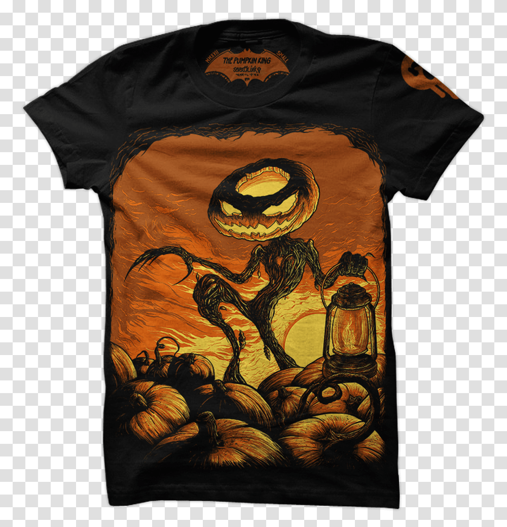 Pumpkin King Shirt By Seventh Pumpkin King, Apparel, T-Shirt, Painting Transparent Png