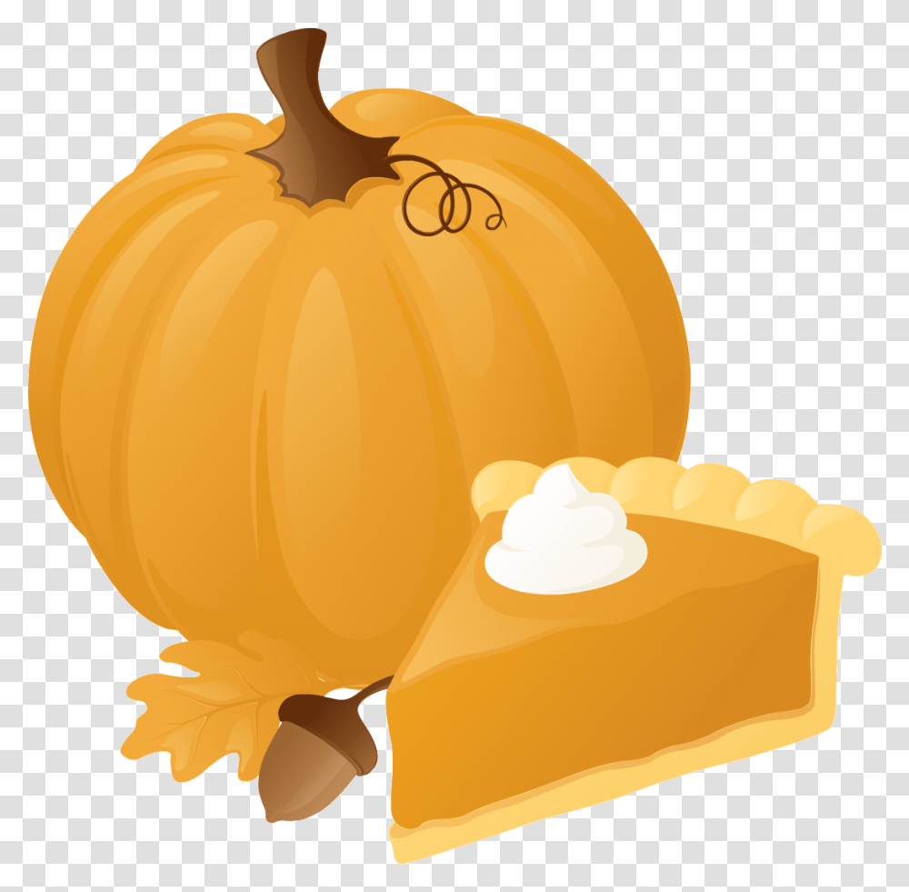 Pumpkin Pie Clipart Thanksgiving Pumpkin Pie Clipart, Vegetable, Plant, Food, Produce Transparent Png