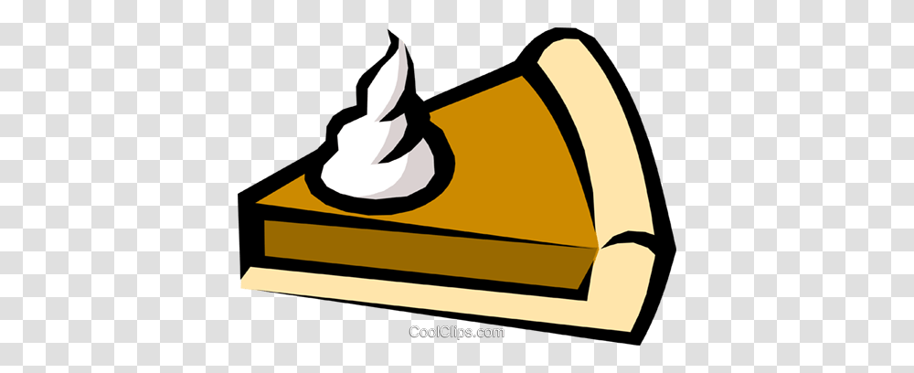 Pumpkin Pie Royalty Free Vector Clip Art Illustration, Cream, Dessert, Food, Creme Transparent Png