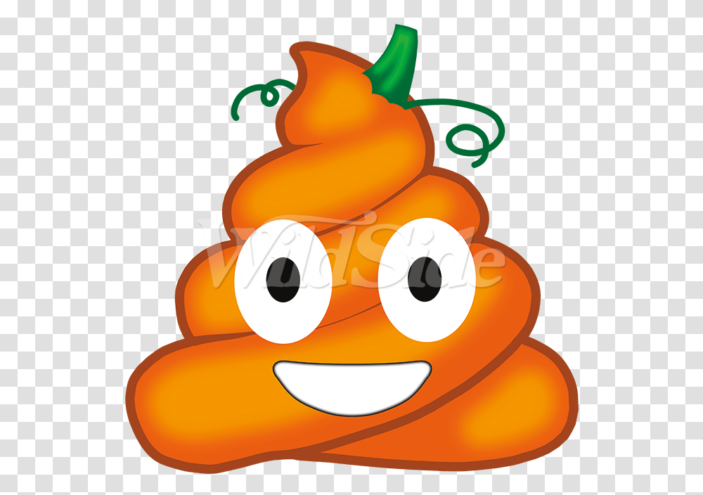Pumpkin Poo Emoji Stock Transfer Clipart Halloween Poop Emoji, Plant, Food, Vegetable, Carrot Transparent Png