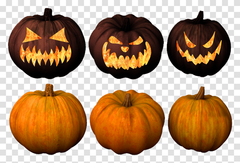Pumpkin Pumpkins Jack O Lantern Jack O Lantern Dibujo De Calabaza Macabra, Vegetable, Plant, Food, Halloween Transparent Png