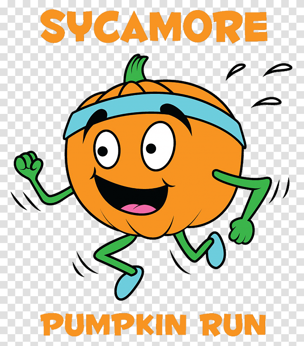 Pumpkin Run Logo Running Pumpkin Clip Art, Poster, Advertisement, Flyer, Paper Transparent Png