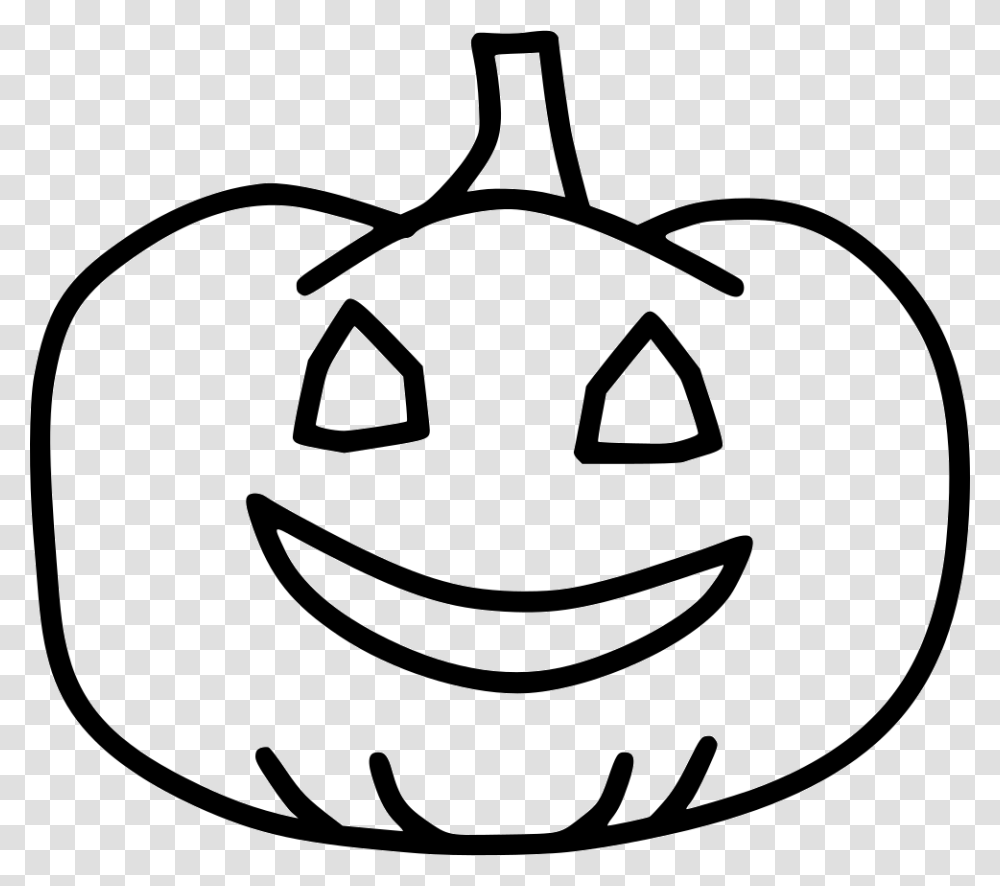 Pumpkin Scary Evil Icon Free Download, Stencil Transparent Png