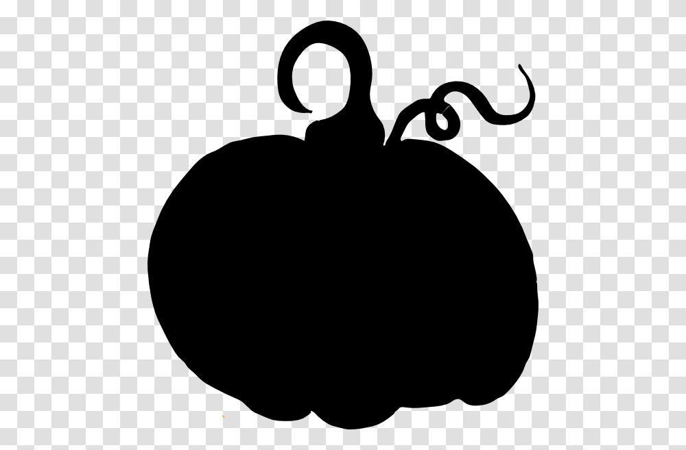 Pumpkin Silhouette Clip Art Pumpkin Clip Art Black, Plant, Fruit, Food, Stencil Transparent Png