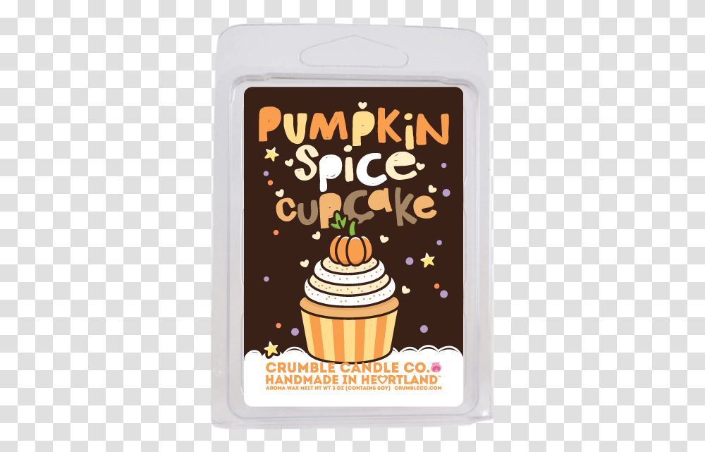 Pumpkin Spice Cupcake Wax Melts Whipped Cream, Advertisement, Poster, Flyer, Paper Transparent Png