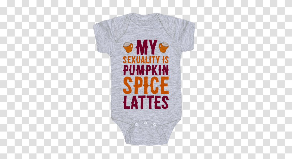 Pumpkin Spice Latte Baby Onesies Lookhuman, Apparel, T-Shirt, Word Transparent Png
