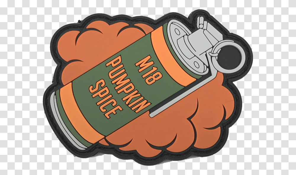 Pumpkin Spice M18 Smoke Grenade Pumpkin Spice Smoke Grenade, Weapon, Weaponry, Bomb Transparent Png