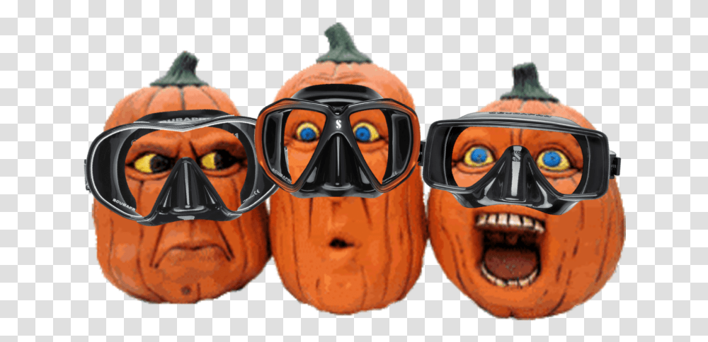 Pumpkin Underwater, Plant, Goggles, Accessories, Helmet Transparent Png