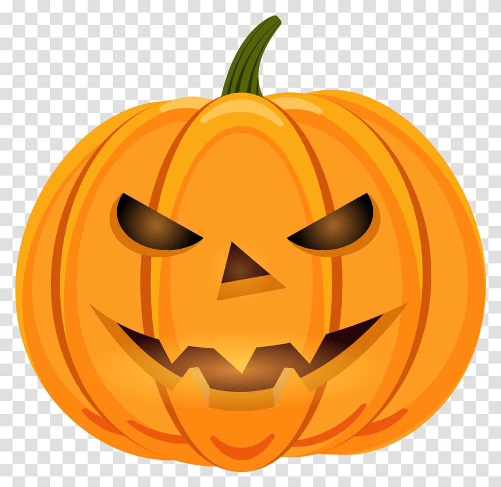 Pumpkin, Vegetable, Plant, Food, Halloween Transparent Png