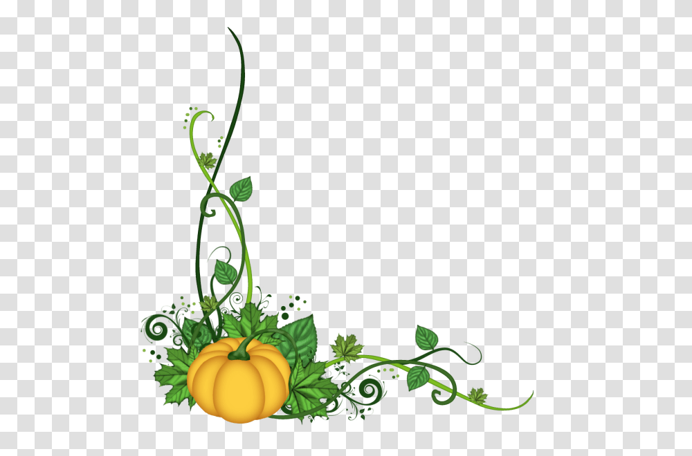 Pumpkin Vine Clip Art Black And White, Green, Plant, Produce, Food Transparent Png