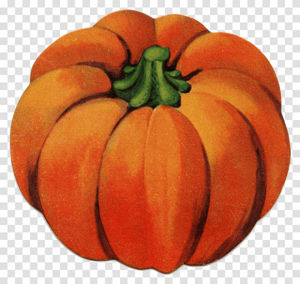 Pumpkin Vintage Halloween Clip Art Cute Little The Vintage Pumpkin Clip Art, Plant, Vegetable, Food Transparent Png