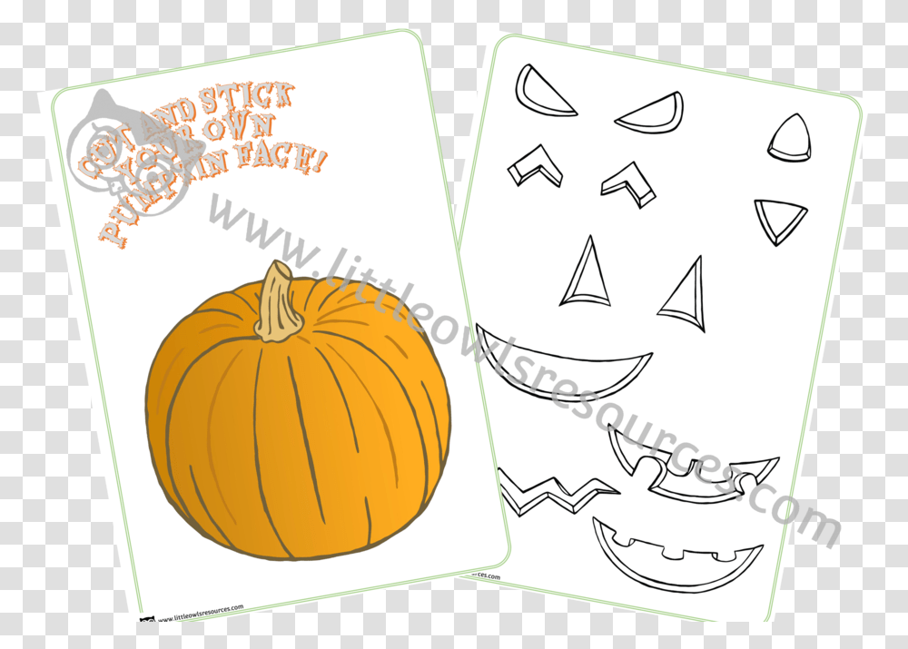 Pumpkinfacemakecover, Plant, Vegetable, Food, Produce Transparent Png