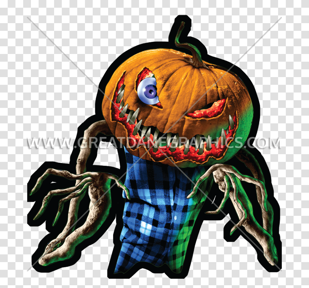 Pumpkinhead Production Ready Artwork For T Shirt Printing, Plant, Vegetable, Food, Halloween Transparent Png