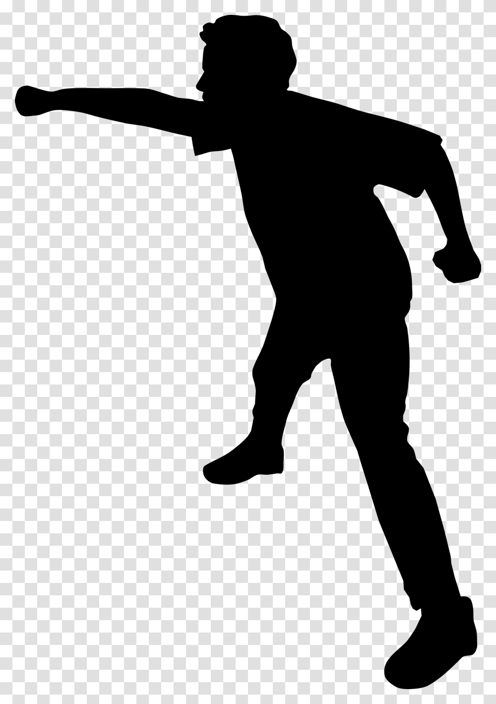 Punch Boxing Silhouette Clip Art Boy Punching, Gray, World Of Warcraft Transparent Png