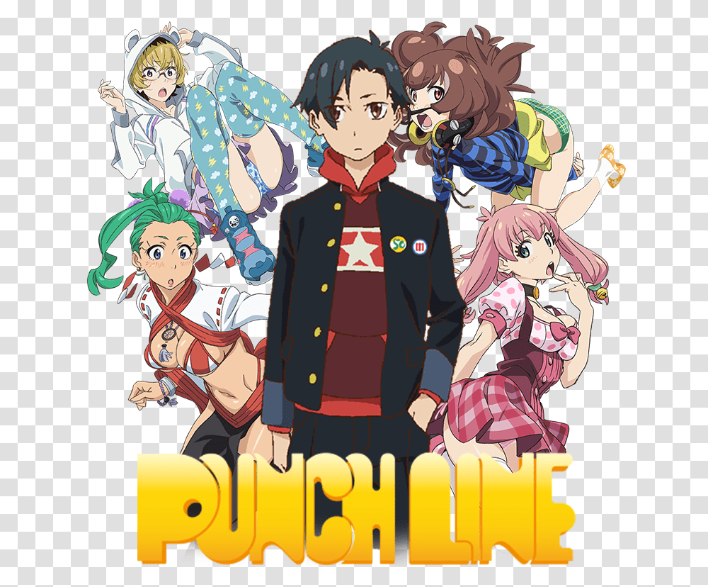 Punch Line Anime Game, Comics, Book, Manga, Poster Transparent Png