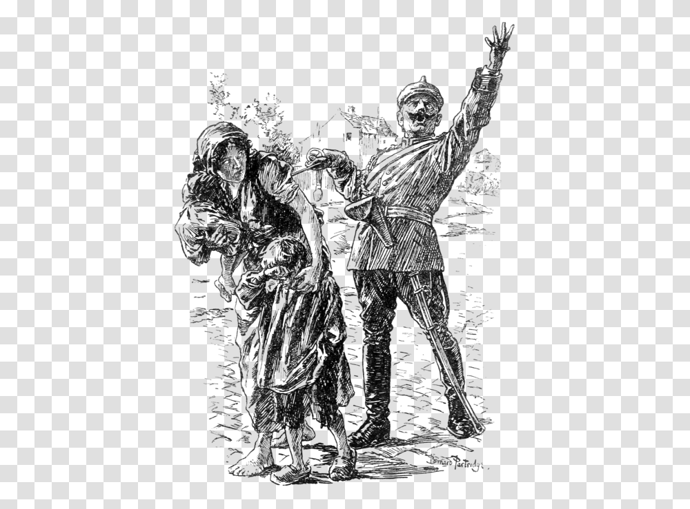 Punch S History Of The Great War P33 Imperialism Germany, Person, Sculpture, Statue Transparent Png