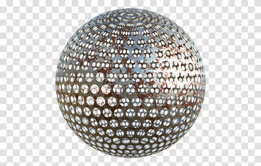 Punched Or Perforated Metal Sheet Texture With Rust Plate, Sphere, Rug, Building, Dome Transparent Png